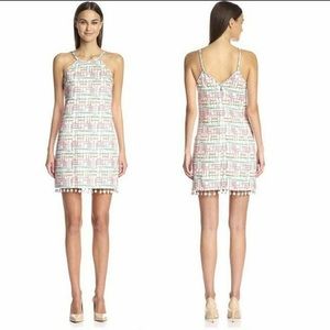 Trina Turk Patsy Tassle Trim Mini Dress